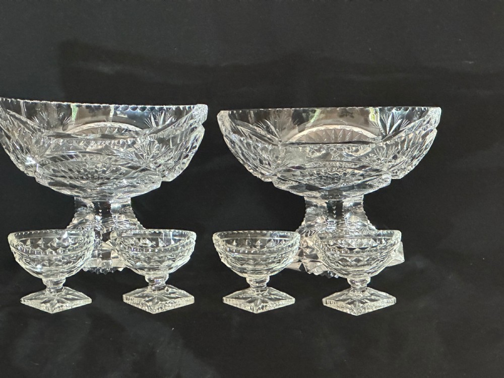 Regency Cut-glass Comports and Salts with Provenance  View VII