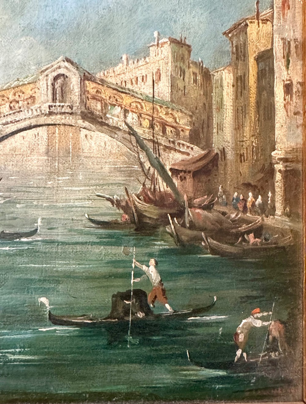 Pair of Grand Tour Oils on Canvas depicting Venetian Scenes View III