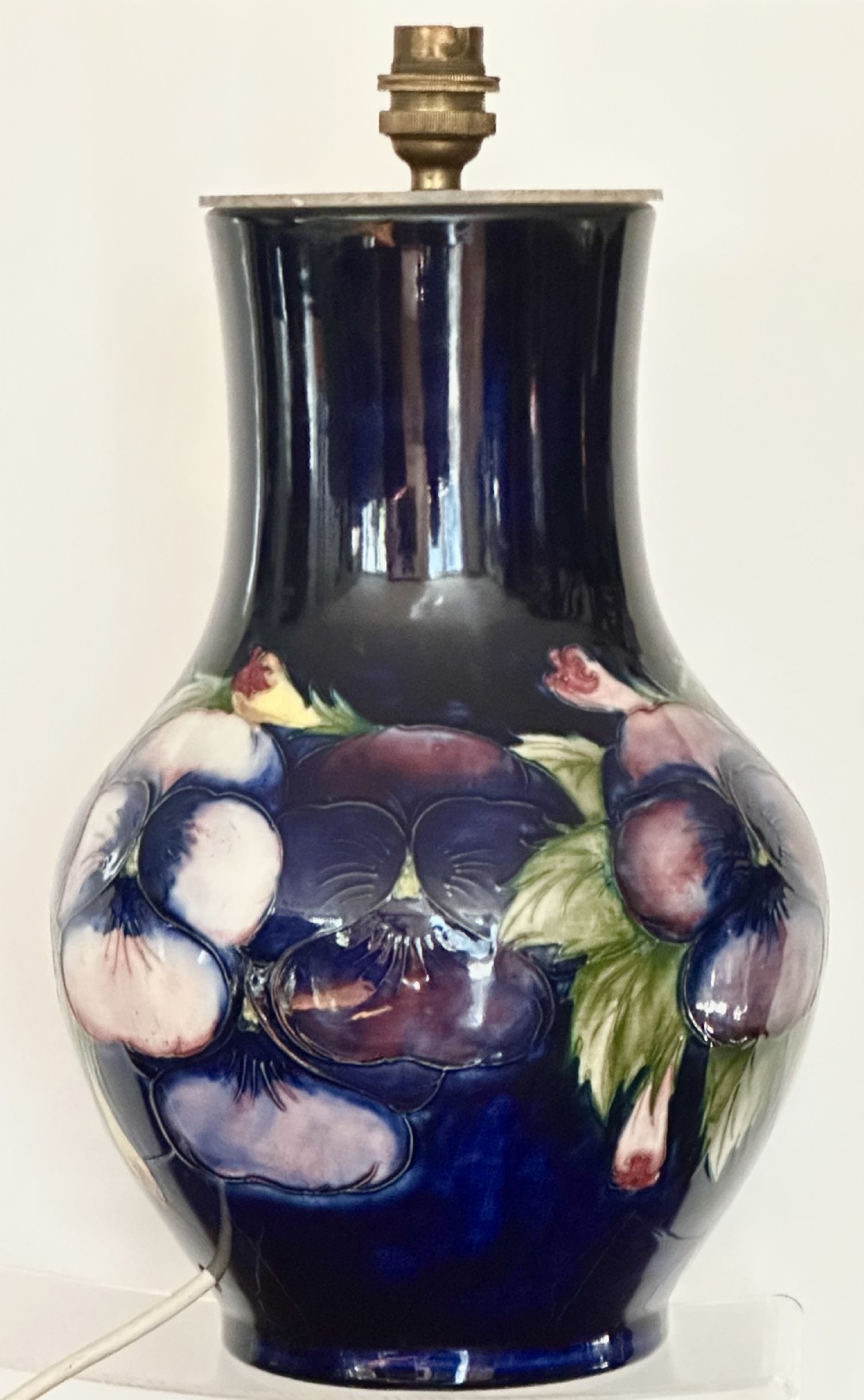 Moorcroft Vase Converted to Lamp