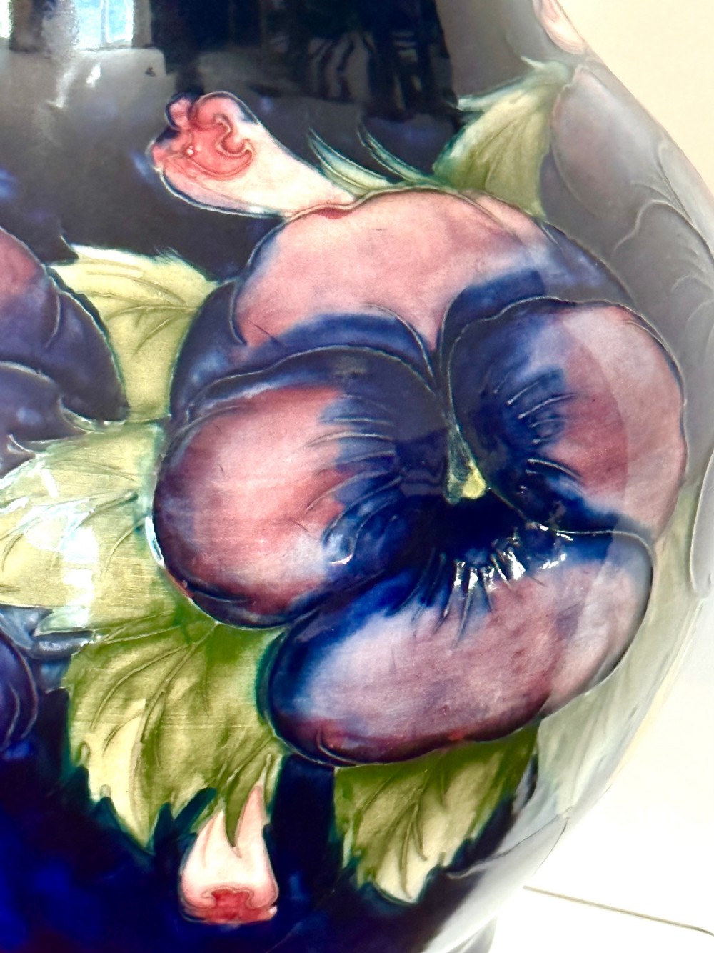Moorcroft Vase Converted to Lamp View II