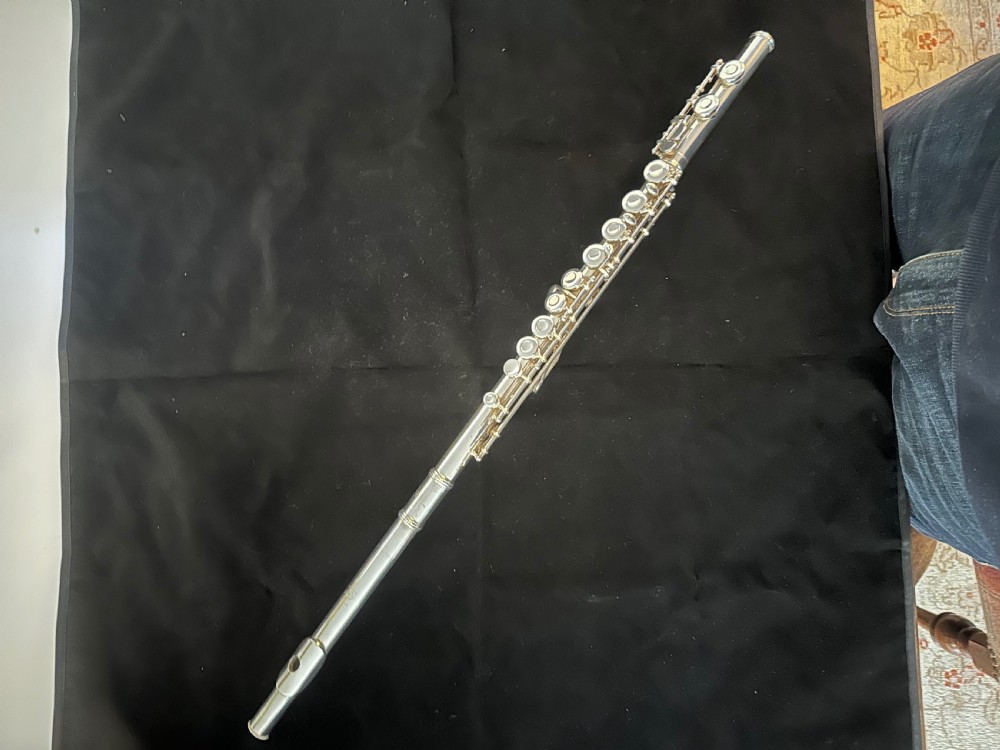 Solid Silver Flute by Gemeinhardt. View IV