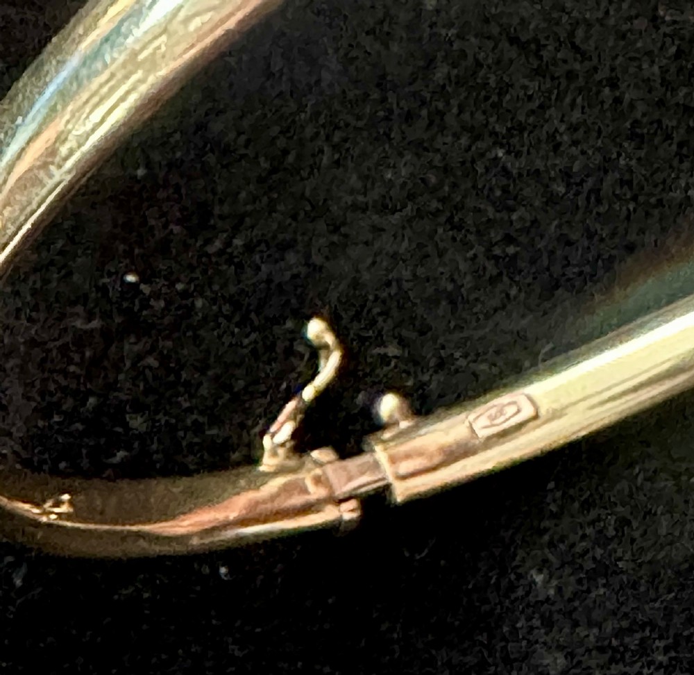 Hinged Bangle with Diamonds and Rubies  View IV