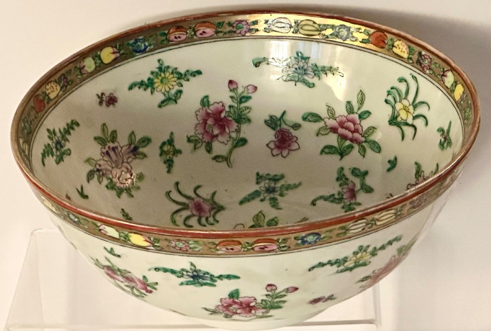 Chinese Canton Porcelain Bowl View II