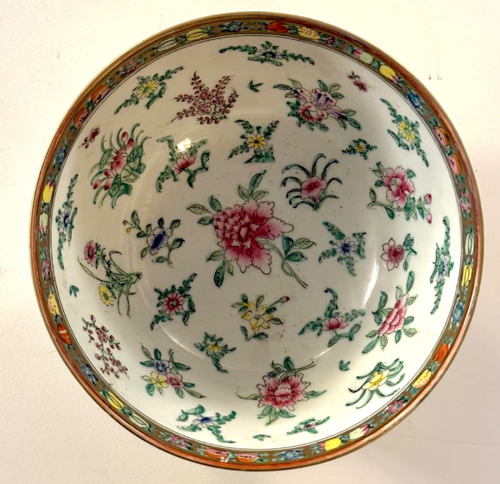 Chinese Canton Porcelain Bowl View III