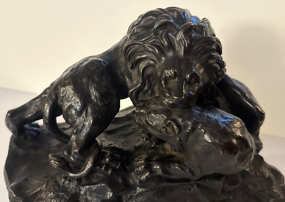 Bronze of Lion and Lioness View III