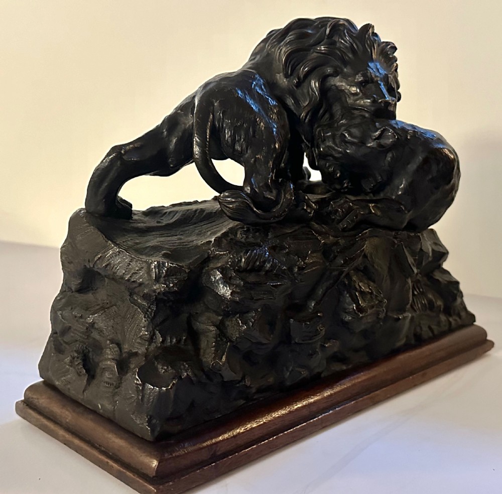 Bronze of Lion and Lioness View IV