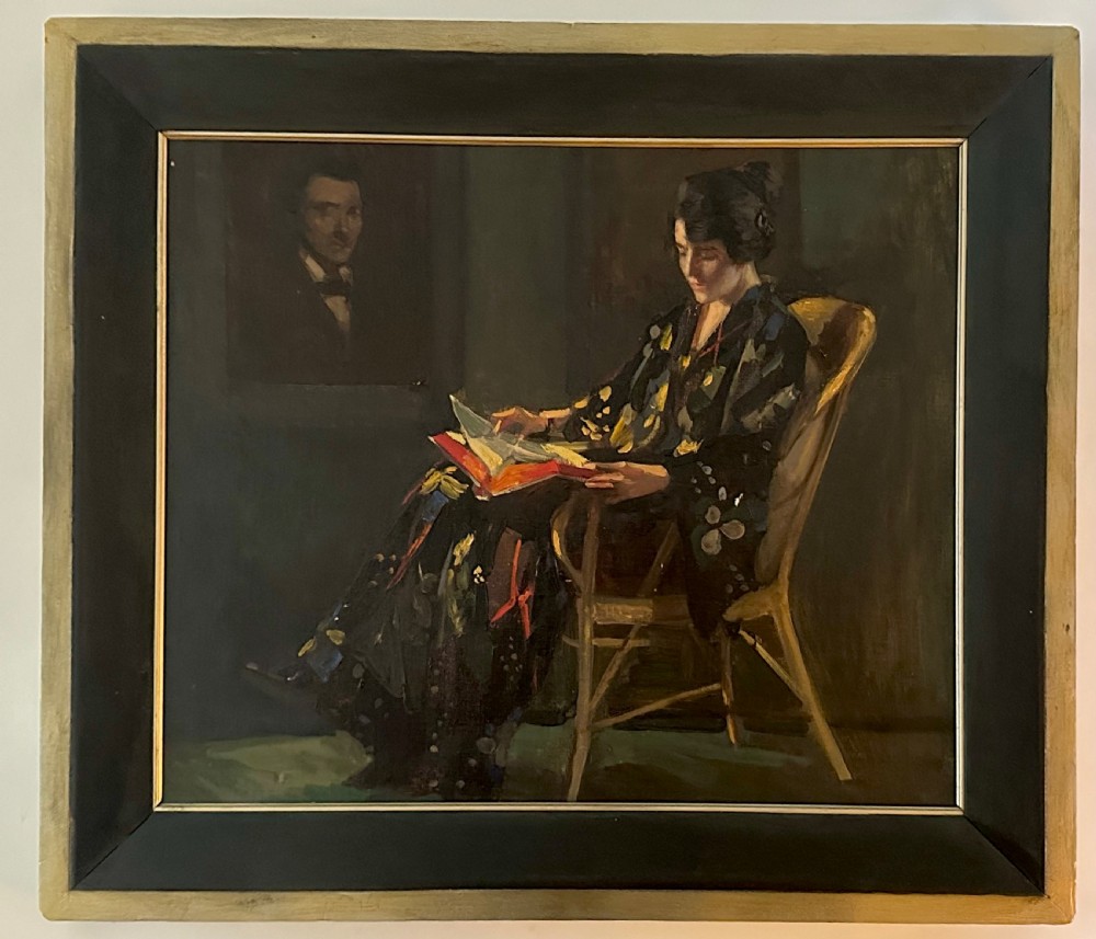 Oil on board by John Henry Amschewitz (1882-1942) View II