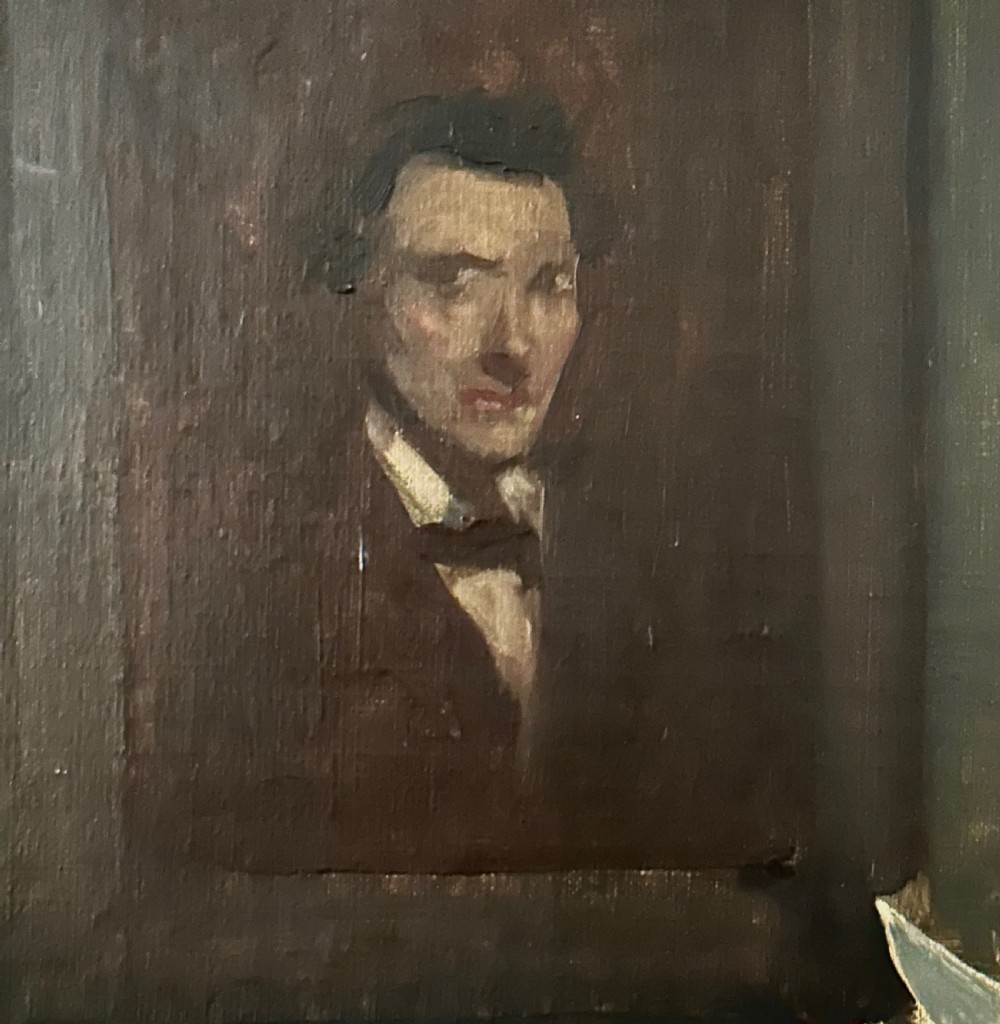 Oil on board by John Henry Amschewitz (1882-1942) View VII