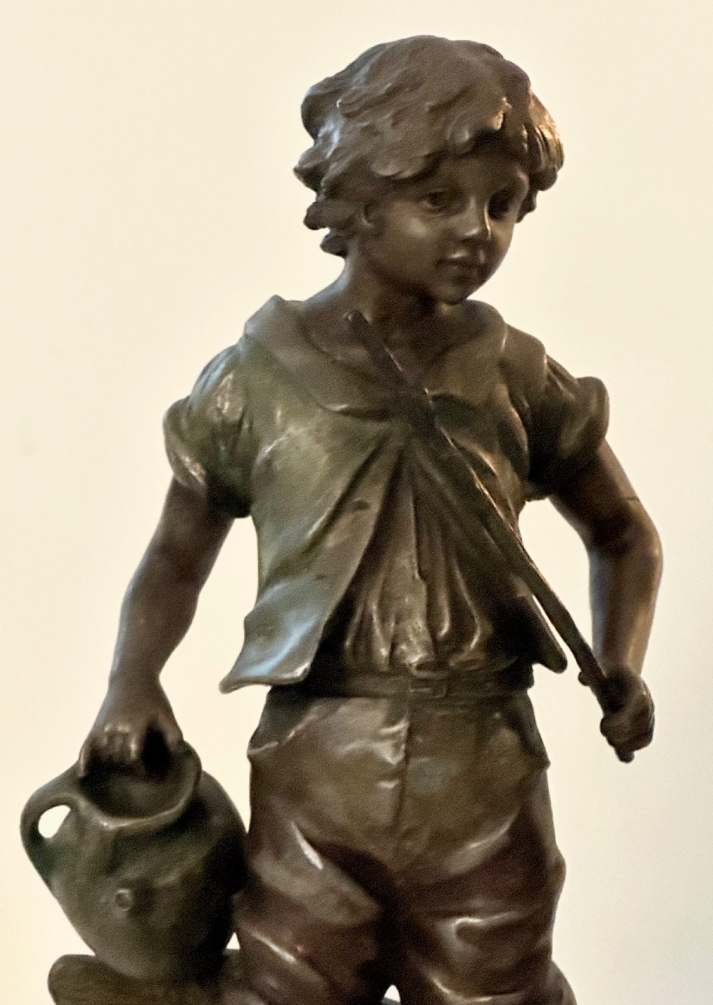 Pair of French Spelter Figures after Auguste Moreau (1834-1917) View IV