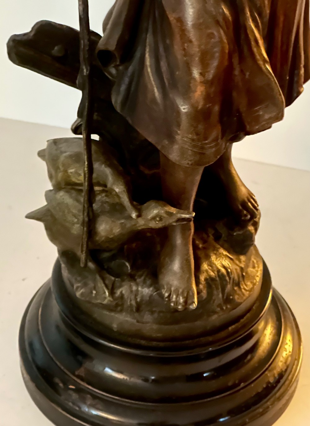 Pair of French Spelter Figures after Auguste Moreau (1834-1917) View X