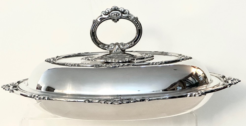 A Pair of Oval Sheffield Plate Entree Dishes View IV