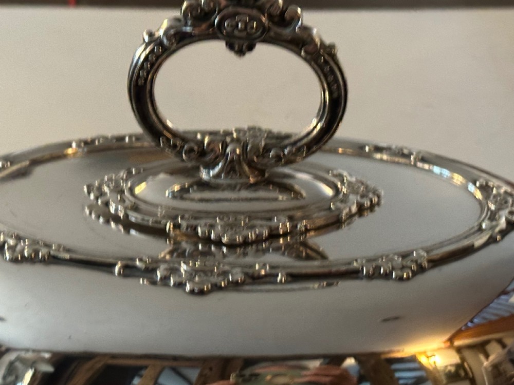 A Pair of Oval Sheffield Plate Entree Dishes View VIII