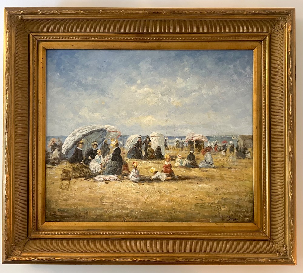 French Impressionist Style Oil on Canvas, signed M Coope.