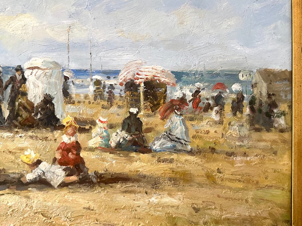 French Impressionist Style Oil on Canvas, signed M Coope. View IV