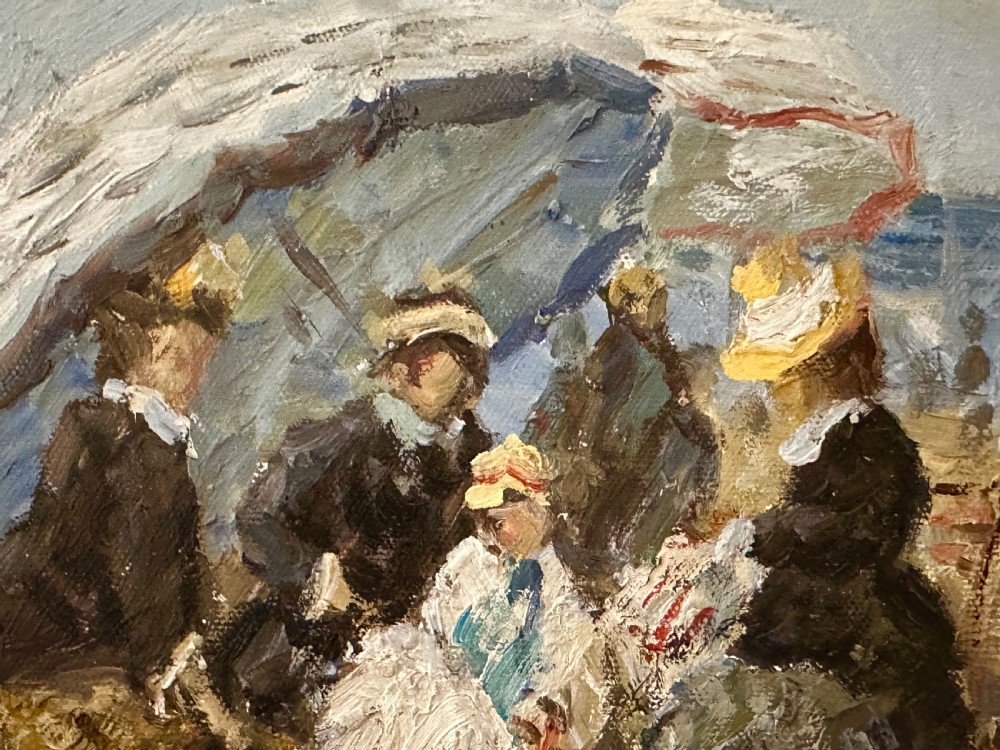 French Impressionist Style Oil on Canvas, signed M Coope. View V