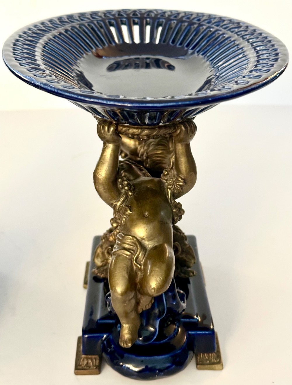 French Table Garniture in Bronze and Enamel View IV