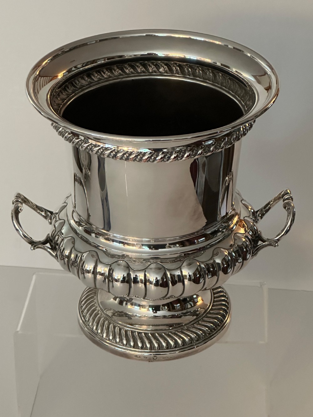 Silver Plated Wine Cooler by Barker Ellis