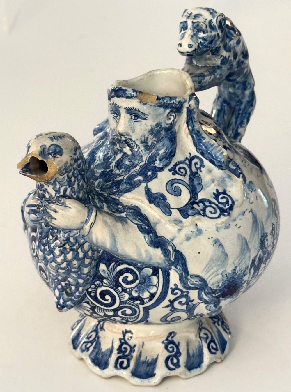 18th Century Delft Teapot. View IV