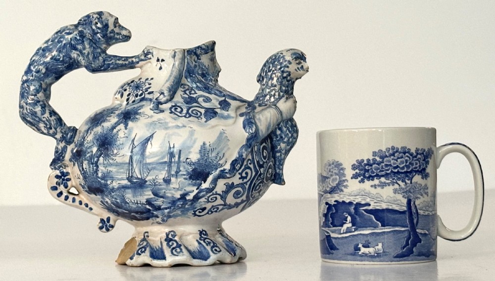 18th Century Delft Teapot. View X