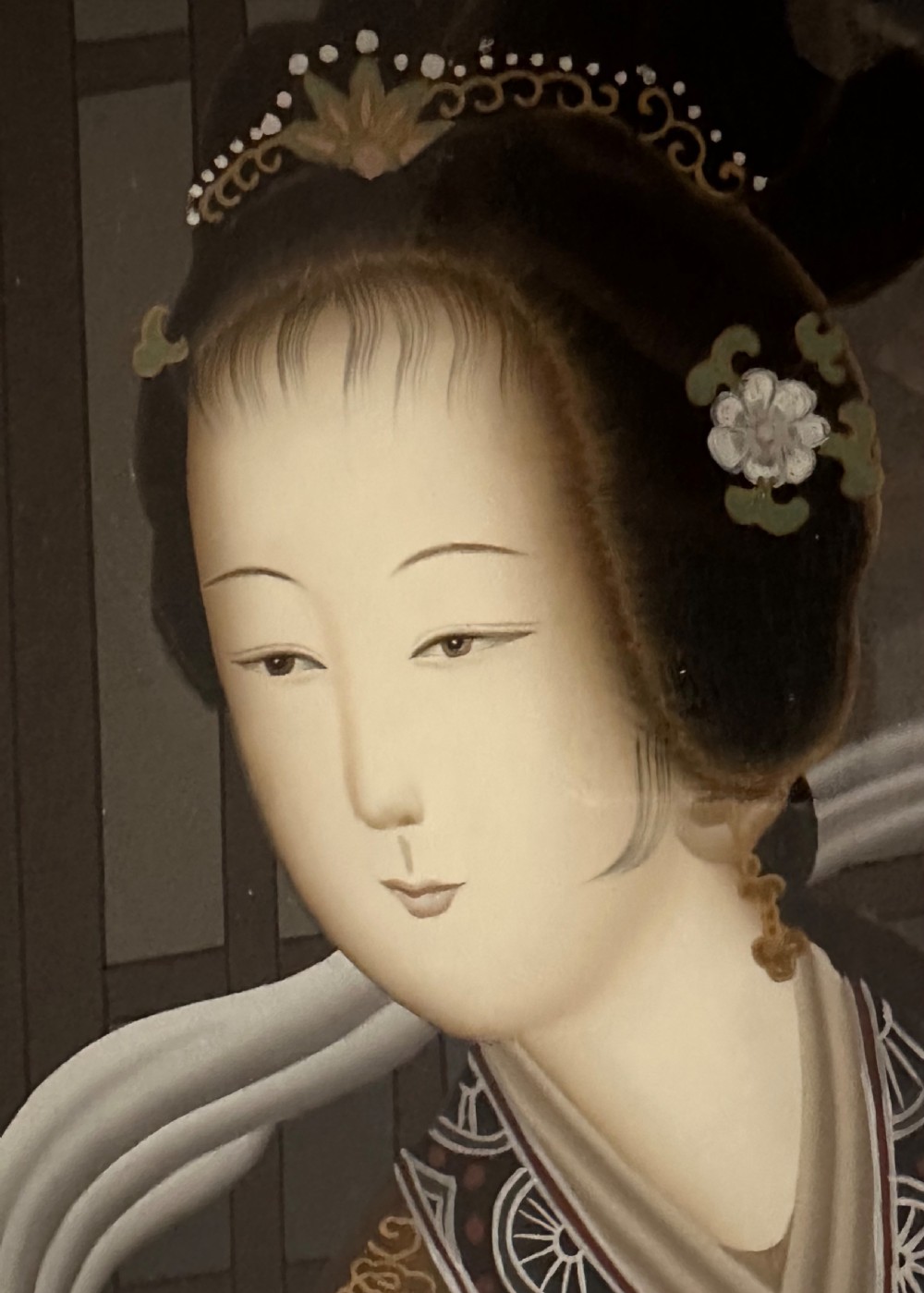 Pair of Japanese Reverse Paintings on Glass View V