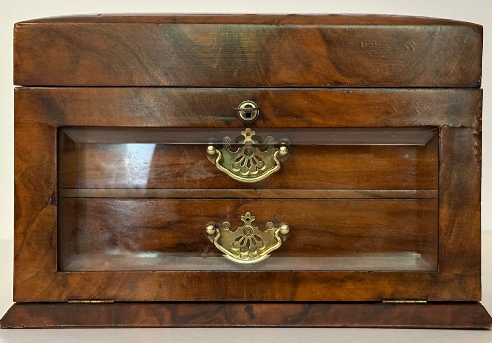 Antique Walnut Jewellery Box View II