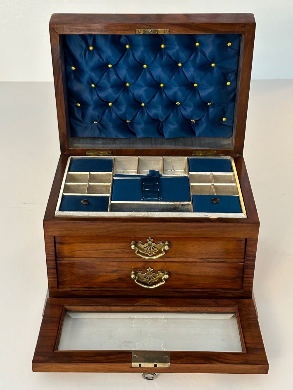 Antique Walnut Jewellery Box View III