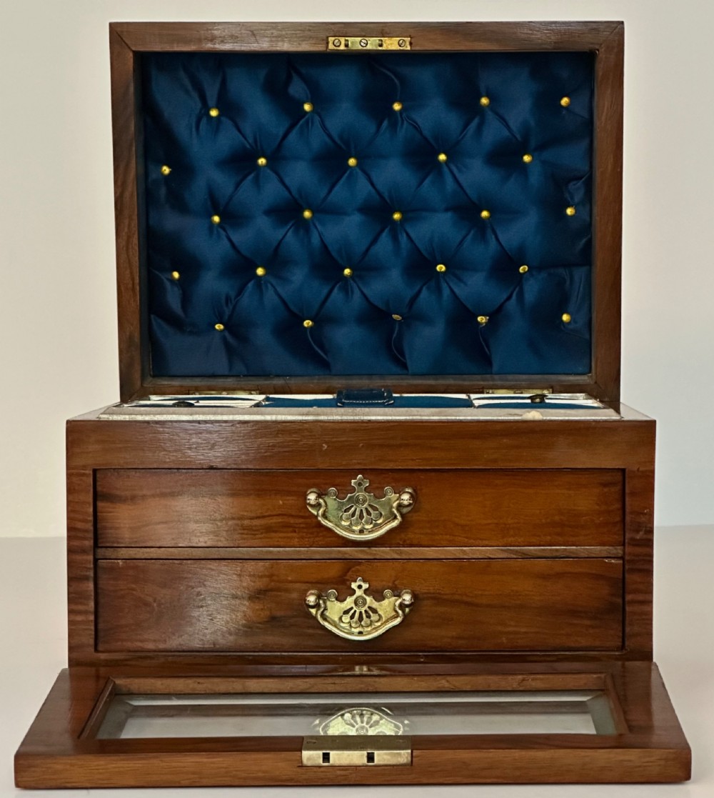 Antique Walnut Jewellery Box View VIII