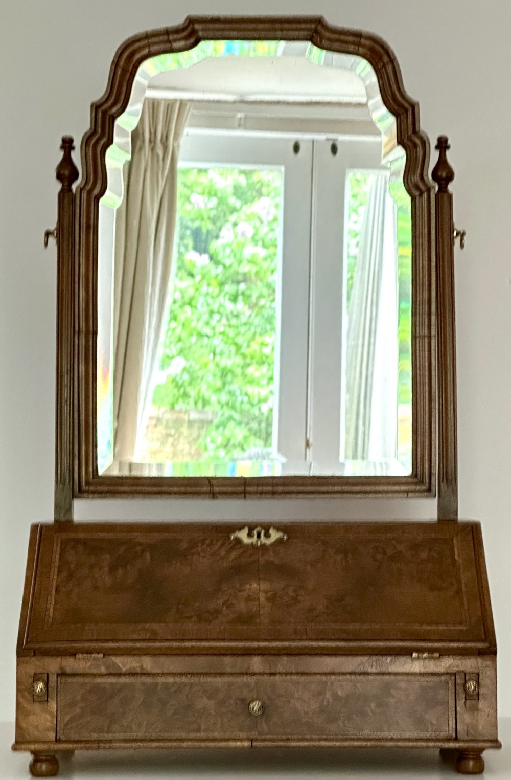 Burr Walnut Dressing Table Mirror View III