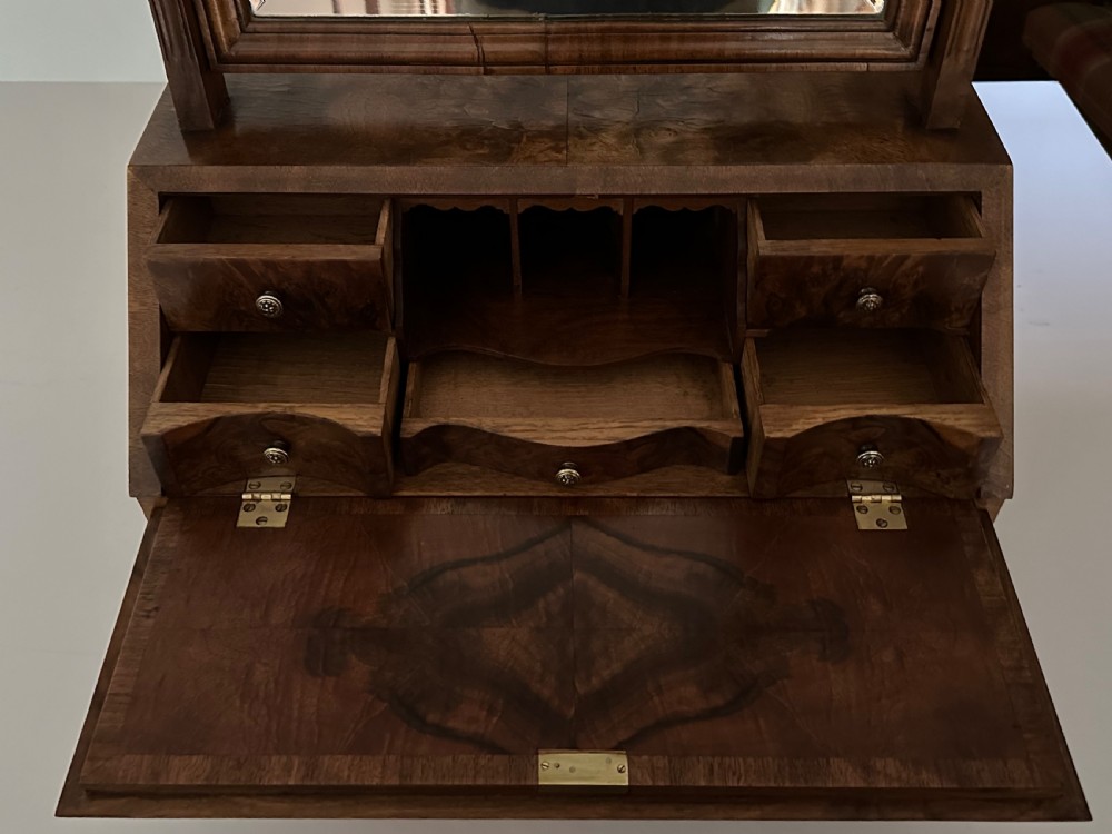 Burr Walnut Dressing Table Mirror View VI