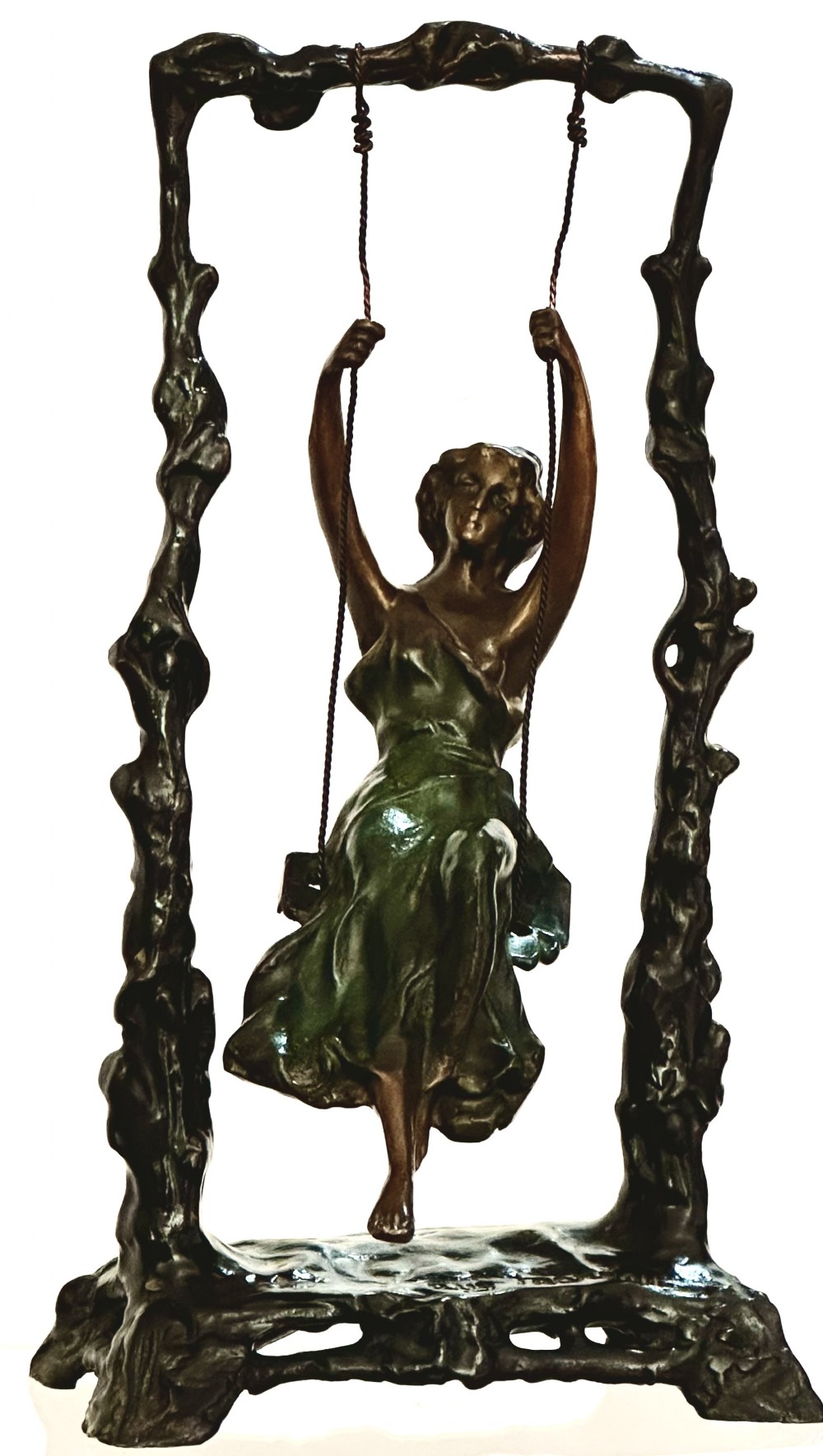 Cold Painted Bronze after Louis Auguste Moreau.