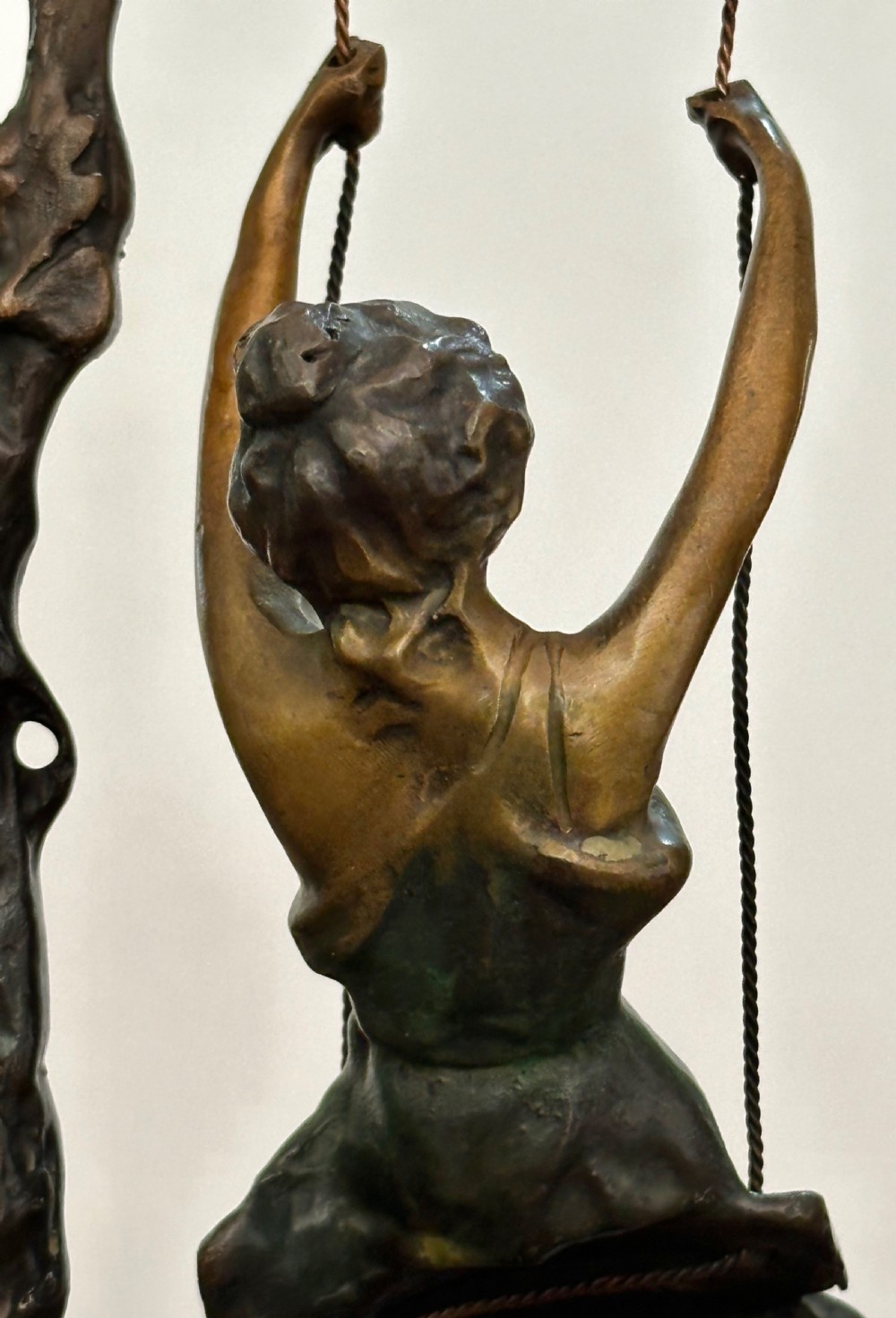 Cold Painted Bronze after Louis Auguste Moreau. View VIII