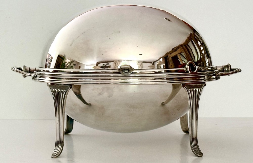Sheffield Plate Revolving Lid Entree Dish View II