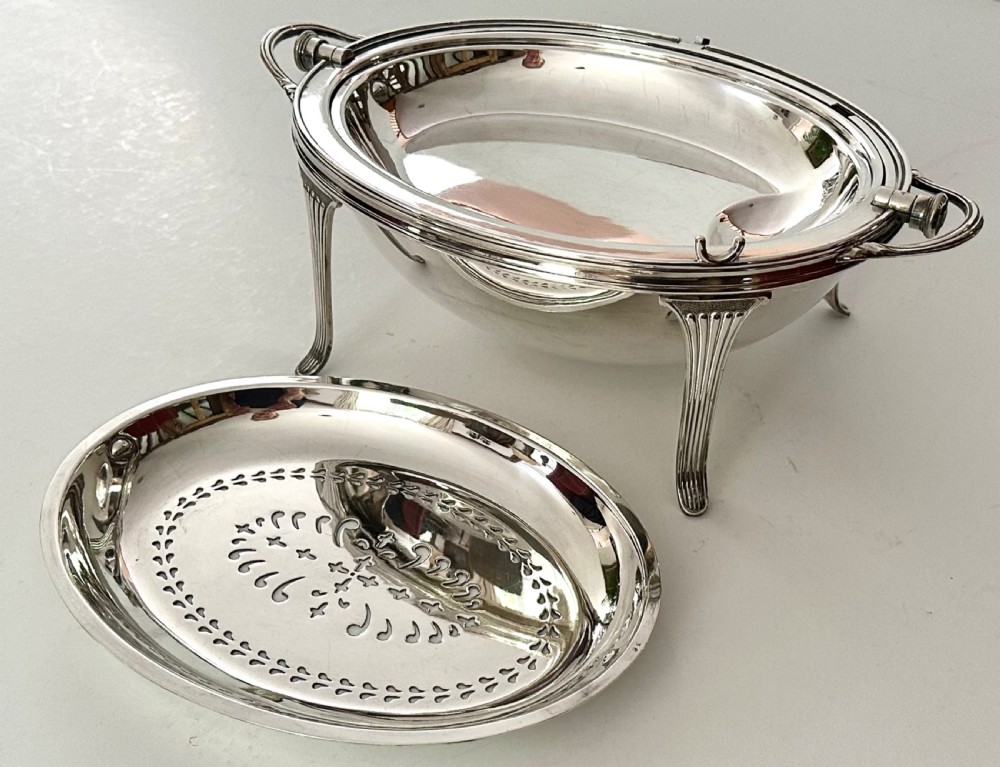 Sheffield Plate Revolving Lid Entree Dish View VI