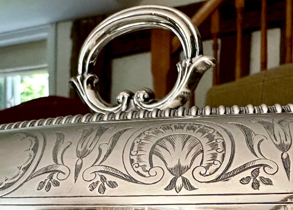Pair of Edwardian Silver Plated Entree Dishes View V