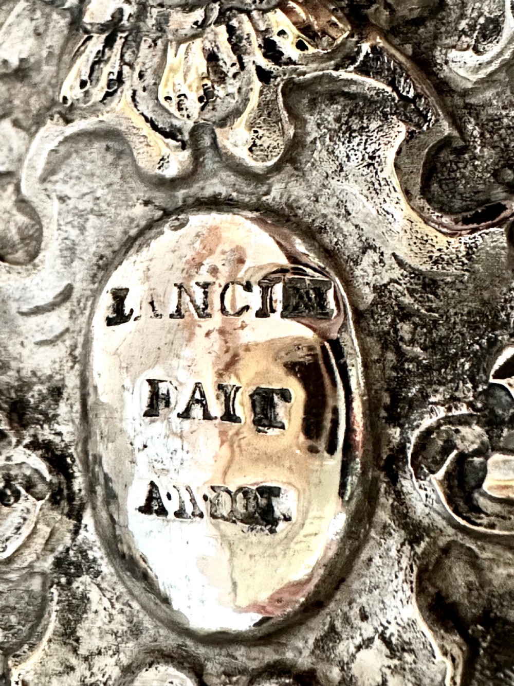 Antique French Silver plated Altar Candlesticks View XI