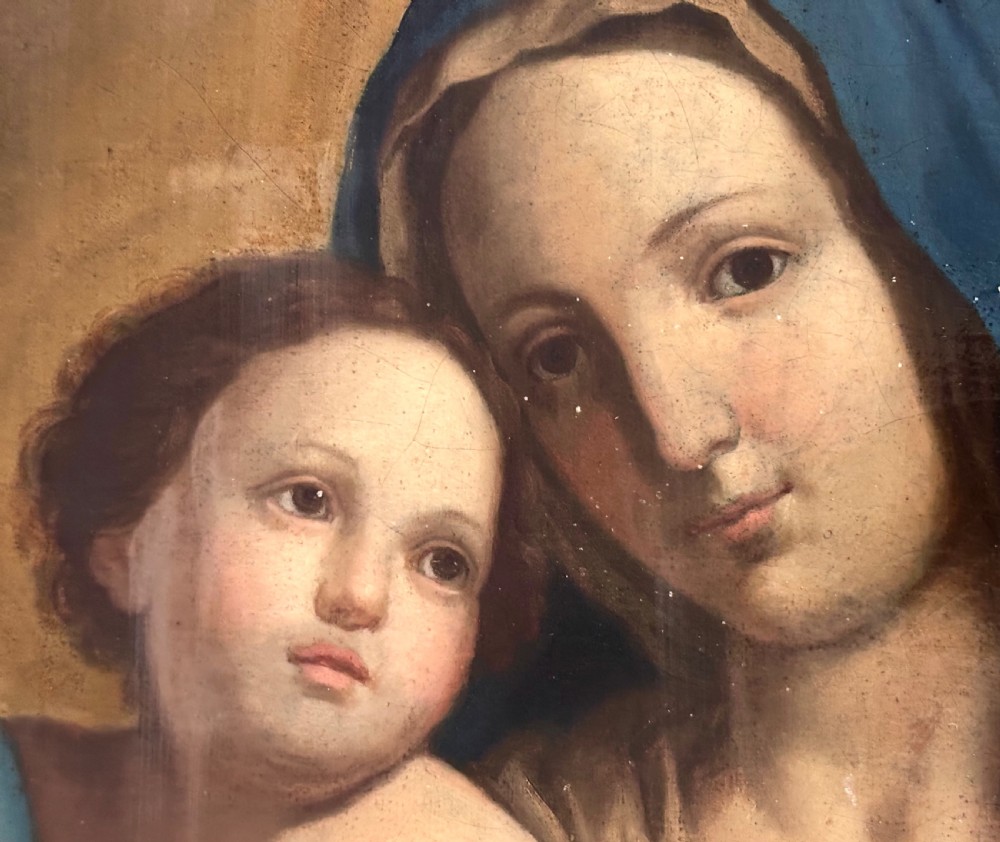 17th Century Oil on Canvas after  Giovanni Battista Salvo Da Sassoferrato (1609-1685) View VI