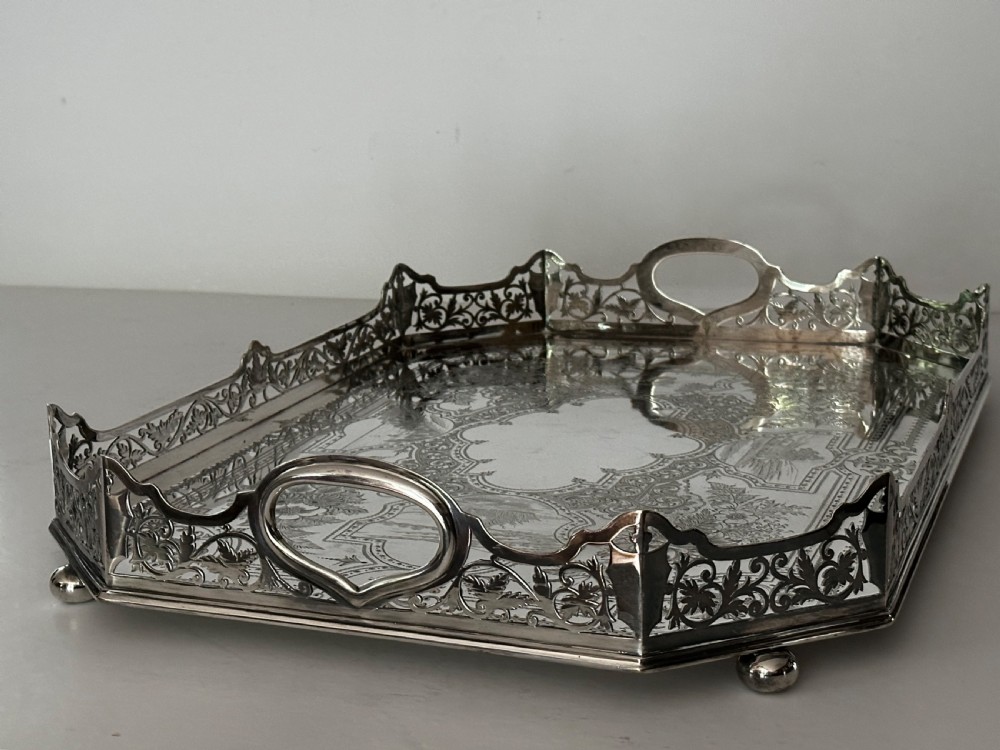 Gallery Tray in Silver Plate View IV