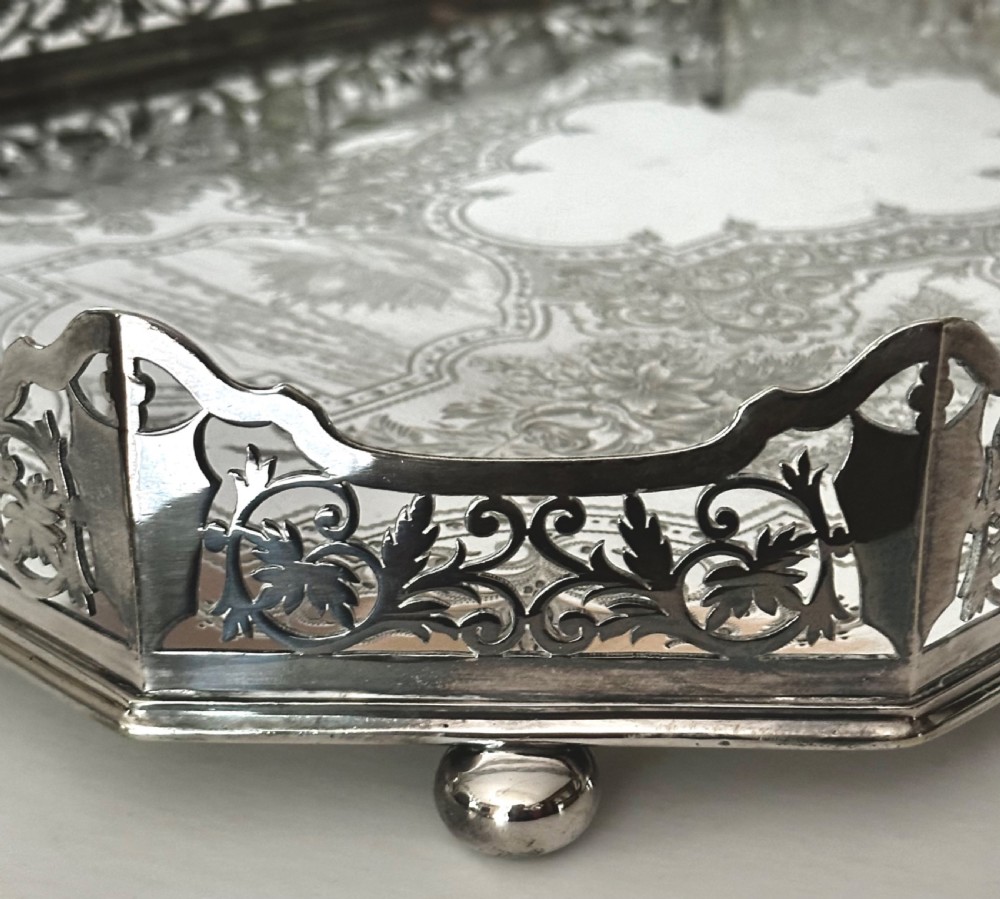 Gallery Tray in Silver Plate View V