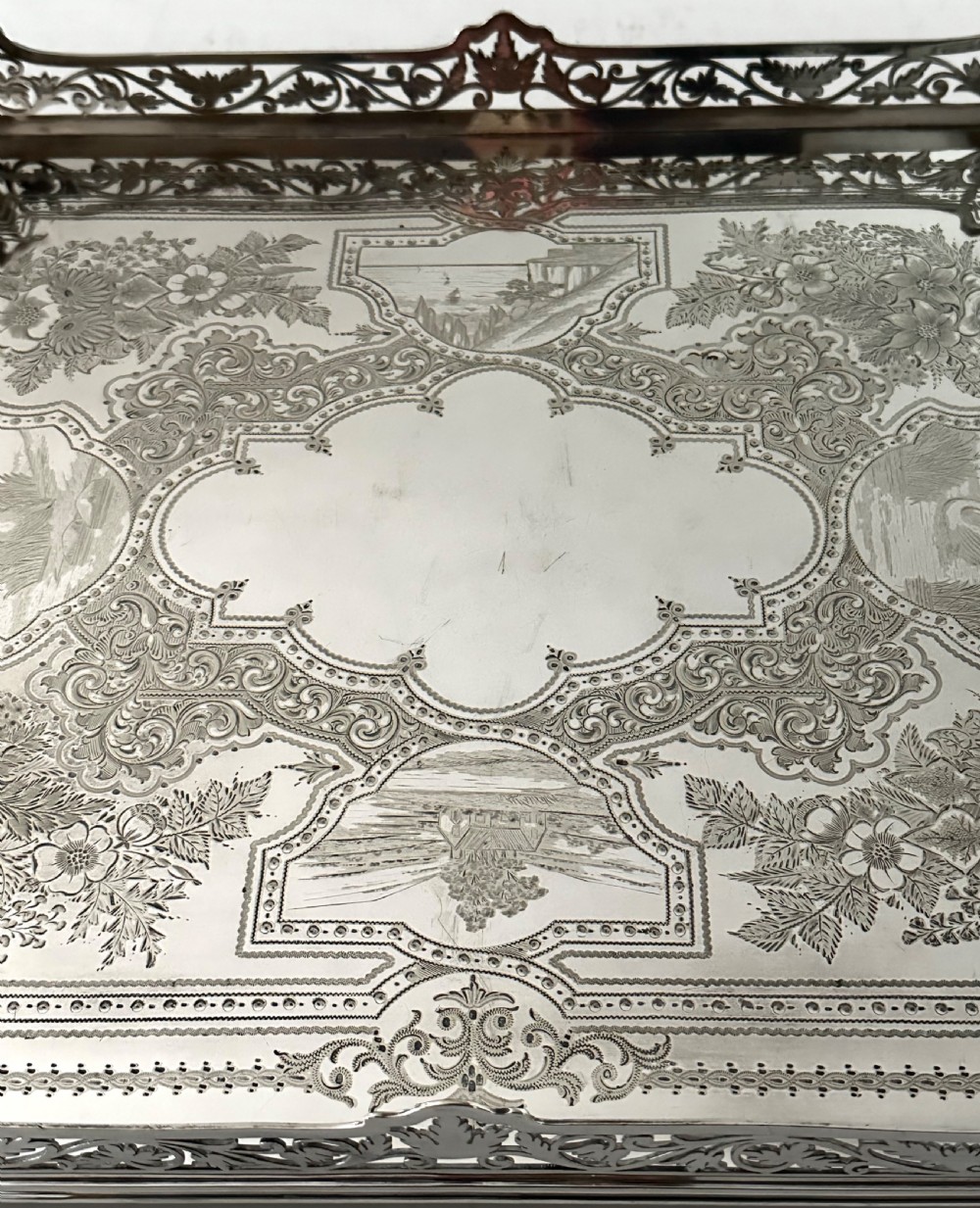 Gallery Tray in Silver Plate View VII