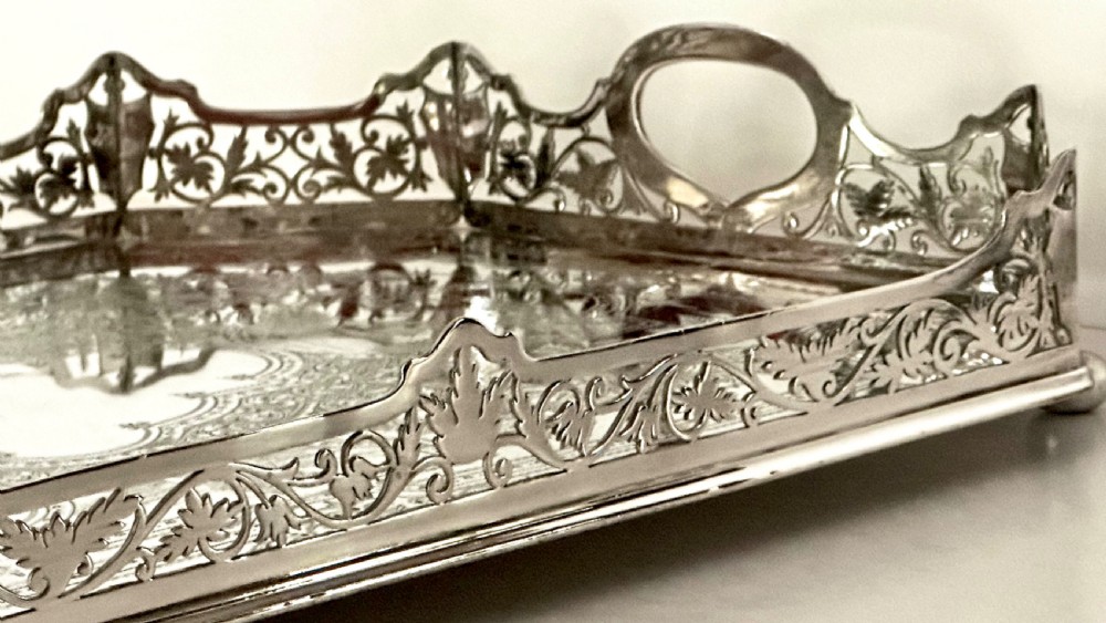 Gallery Tray in Silver Plate View VIII