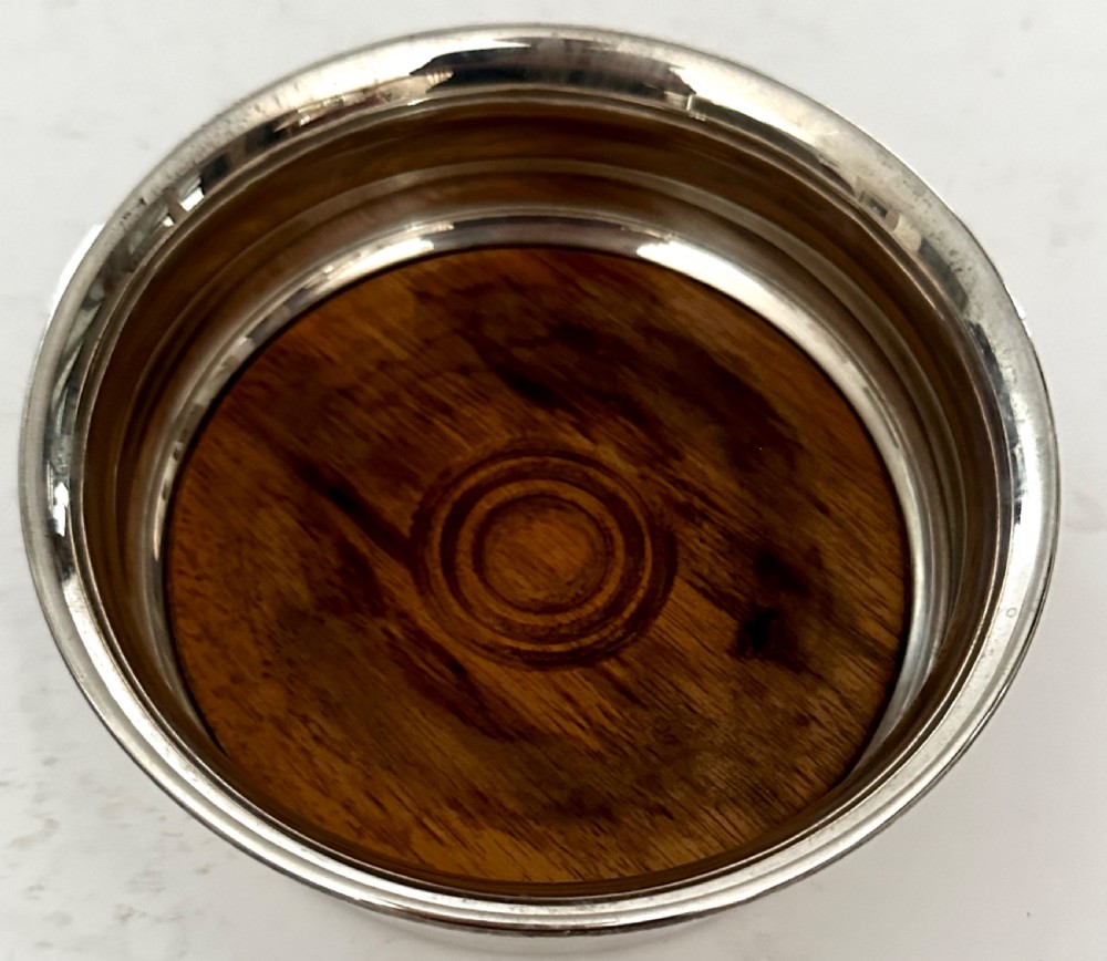 Pair of Silver Wine Coasters View V