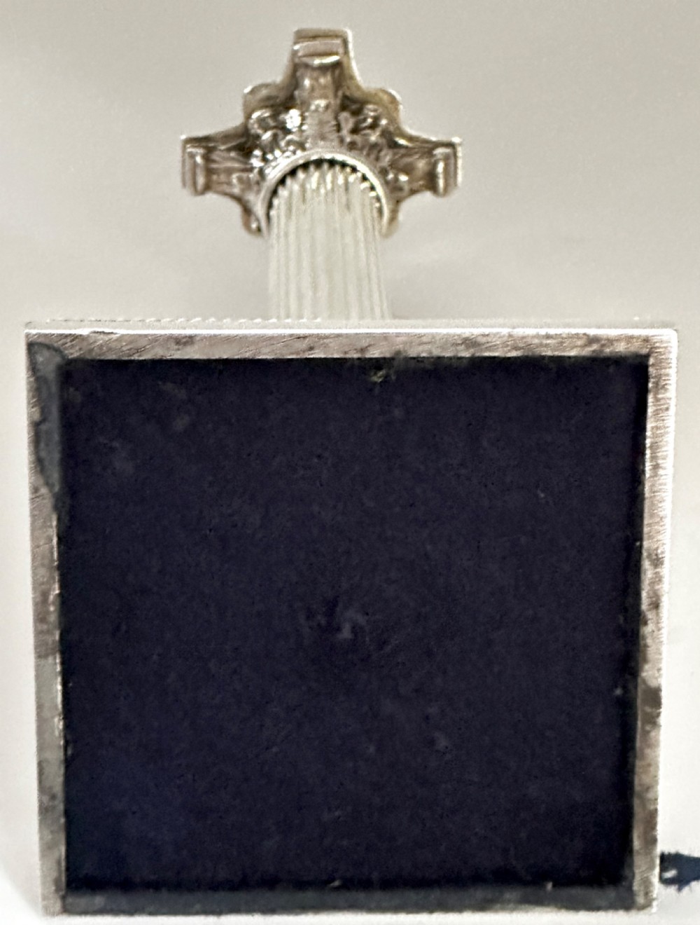 Silver Plated Column Table Lamp View VII