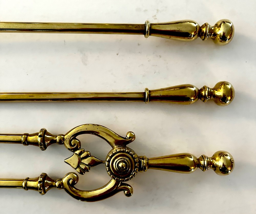 Set of Brass Fire Irons View V