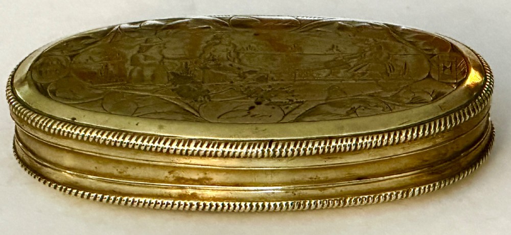 18th Century Dutch Brass Tobacco Box View II