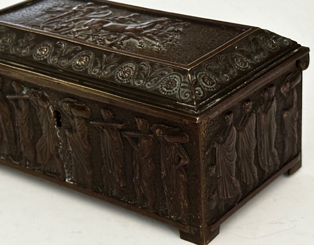 Bronze Casket possibly Grand Tour. View VII