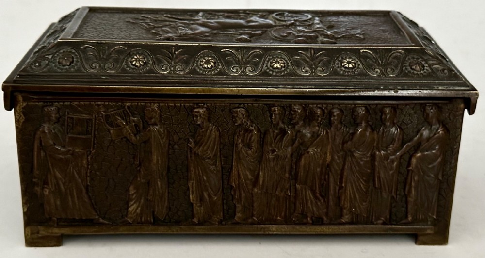 Bronze Casket possibly Grand Tour. View VIII