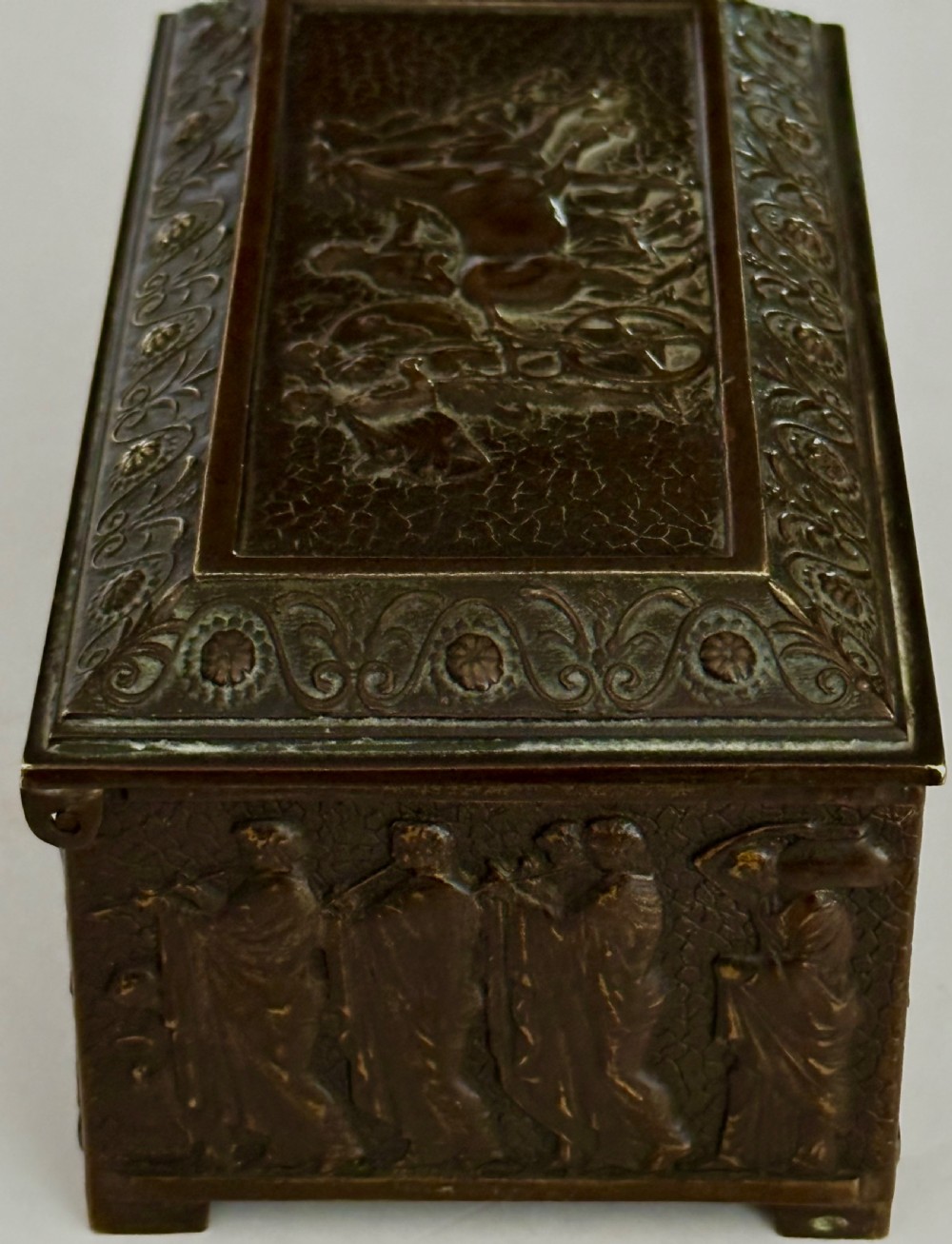 Bronze Casket possibly Grand Tour. View XII