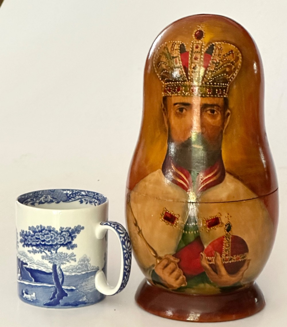 Russian Nesting Dolls Portraying the Tzars View VI