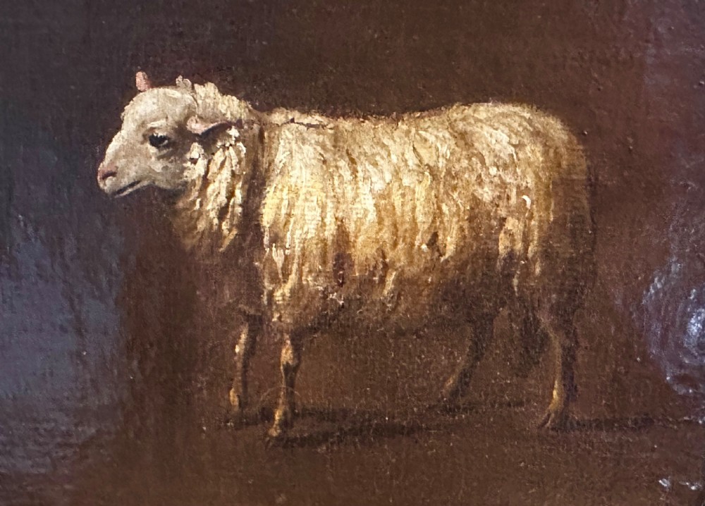 Oil on Canvas of a Sheep 1830 View II