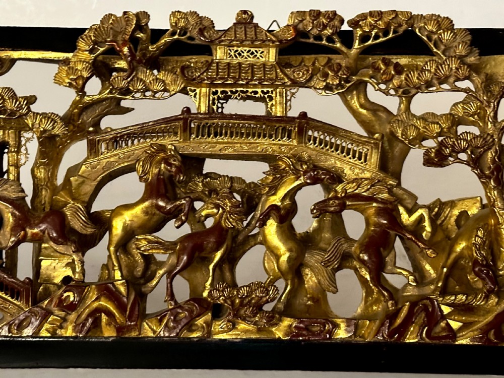 Chinese Carved Panel depicting 